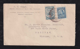 Colombia SCADTA 1926 Airmail Cover BOGOTA X SAGINAW USA Oil Company - Colombia