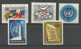 NATIONS UNIES - NEW-YORK - Lot De 5 Timbres ** (MNH) - Autres & Non Classés