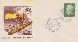 Enveloppe  FDC   1er  Jour  SARRE    Hermann   SCHULZE - DELITZSCH    1958 - FDC