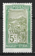 MADAGASCAR...." 1908..".....5c.........SG56..........MH. - Unused Stamps