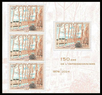 Bloc Feuillet Spécial Paris-Philex 2024 - 150 Ans De L'Impressionnisme - Unused Stamps