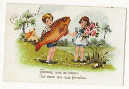 394 - 1er Avril - Poissons - Enfants - Kinder-Zeichnungen