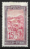 MADAGASCAR...." 1908.."....15c.........SG58..........MH. - Unused Stamps