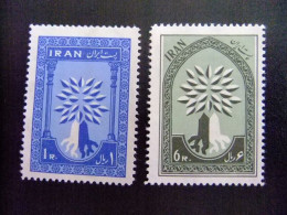 L 59 IRAN 1960 / AÑO DEL REFUGIADO - WORLD REFUGEE YEAR / YVERT 956 - 957 MNH - Rifugiati