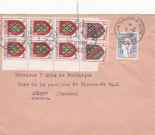 1961- Lettre De CHATEAUROUX-36 Pour GUERET-23 ( France),timbres  Dont Blasons , Cachets - 1961-....