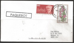 1979 Paquebot Cover, Germany Stamps Used In Fremantle WA, Australia - Briefe U. Dokumente
