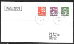 1987 Paquebot Cover, Denmark Stamps Mailed In Medway & Maidstone, UK - Covers & Documents