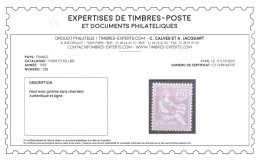 YV 128 N** MNH Luxe , Mouchon Retouché , Signé CALVES + Certificat , Centrage Très Correct , Cote 1020++ Euros - Unused Stamps