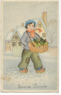 408 - Enfant - Panier De Houx - Bonne Année - Kinder-Zeichnungen