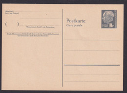 Saarland Ganzsache P 49 18 F. Heuss Luxus Ausgabe 1957 Kat.-Wert 14,00 - Used Stamps