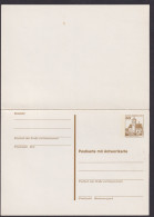 Berlin Ganzsache P 111 Burgen & Schlösser Frage & Antwort Luxus 30 Pf. Schloss - Postkaarten - Gebruikt