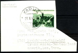 LIECHTENSTEIN 1944 Nr 225 Zentrisch Gestempelt Briefstück X1721EA - Usados