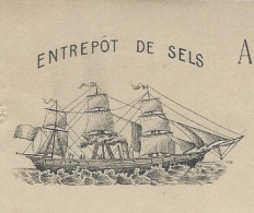 F.1766  1891 NAVIGATION NEGOCE DENREES COLONIALES SEL  Dumas Père Agen Pour Simonet à Miramont Lot Et Garonne - 1800 – 1899