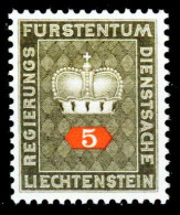 LIECHTENSTEIN DIENSTMARKEN 1968 Nr 45 Postfrisch X2A691E - Service