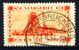 SAARGEBIET 1930 Nr 143 Zentrisch Gestempelt X3BEBCA - Gebruikt