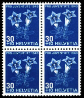 SCHWEIZ PRO JUVENTUTE Nr 427 Postfrisch VIERERBLOCK X4FAD5A - Unused Stamps