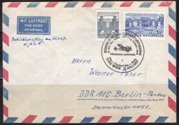 1967 - (21 Marz) First Flight, Wein To Berlin, Backstamp In Berlin - Cartas & Documentos
