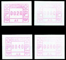 SCHWEIZ AUTOMATENMARKEN A1 Nr 1A1-1A4 Postfrisch X556D12 - Automatic Stamps