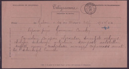 Guinee Telegramme Conakry 1890 Complet  - Covers & Documents