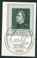 BERLIN 1981 Nr 637 Gestempelt Briefstück Zentrisch X62117E - Used Stamps