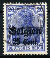 BES 1WK LP BELGIEN Nr 18a Gestempelt X629CFE - Besetzungen 1914-18