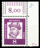 BRD DS BED DEUTSCHE Nr 349xDZ-2 Postfrisch ECKE-ORE X64887A - Unused Stamps