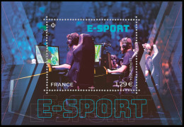 Bloc Feuillet - E-SPORT - Série E-sportive : La Pratique Du Jeu Vidéo De Compétition. - Neufs