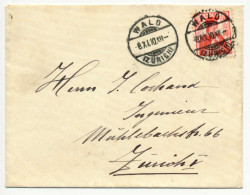 SCHWEIZ 1909 Nr 114 BRIEF EF X6B6B92 - Lettres & Documents