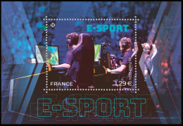 Bloc Feuillet - E-SPORT - Série E-sportive : La Pratique Du Jeu Vidéo De Compétition. - Unused Stamps