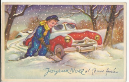 418 - Jeune Garçon - Auto - Joyeux Noël - Children's Drawings