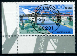 BRD 2001 Nr 2178 Zentrisch Gestempelt ECKE-ULI X6DB3F6 - Used Stamps