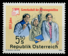 ÖSTERREICH 1992 Nr 2049 Postfrisch SB5251E - Unused Stamps