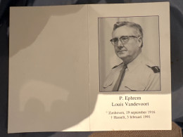 Pater Epfrem, Louis Vandevoort Minderbroeder Ere Leger Aalmoezenier *1916 Zonhoven Priester +1991 Hasselt Foto - Overlijden