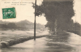 P 6-30-Alais Inondation 16 Octobre1907-avenue Des Platanes - Alès