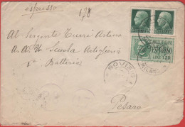 ITALIA - Storia Postale Regno - 1941 - 2x 25c Imperiale + 1,25 Espresso - Verificato Per Censura - Viaggiata Da Bovisio - Express Mail