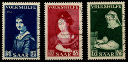 SAARLAND 1956 Nr 376-378 Zentrisch Gestempelt X7362AE - Used Stamps