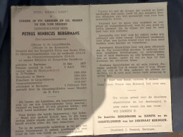 Eerwaarde Heer Petrus Henricus Berghmans Leger Aalmoezenier *1877 Beringen Priester Luik St.-Truiden Heers Leopoldsburg - Obituary Notices