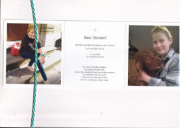 Saar Gevaert-Colson, 2000, 2015. Foto Hond - Obituary Notices