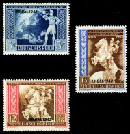 3. REICH 1942 Nr 823-825 Postfrisch S616D32 - Neufs