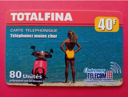PREPAYEE OUTREMER TELECOM TOTAL FINA 40F (TM0320 - Antille (Francesi)