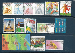 Sports : Set 16 Stamps, Used, Hinged (#002) - Sonstige & Ohne Zuordnung