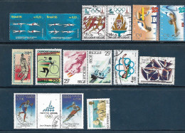 Sports : Set 14 Stamps, Used, Hinged (#001) - Andere & Zonder Classificatie