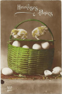 426 - Heureuses  Pâques - Poussins - Oeufs - Easter