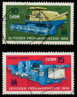 DDR 1969 Nr 1448-1449 Zentrisch Gestempelt X93DD46 - Gebruikt