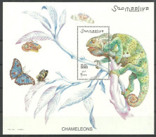 Somalia - 2001 - Reptiles: Chameleons - Yv Bf 73 - Other & Unclassified