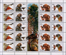 Yugoslavia 1994 Fauna Birds Of Prey Eagles Protected Animals, Sheet Of 5 Sets With Labels, MNH - Ongebruikt