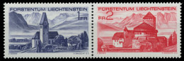 LIECHTENSTEIN 1972 Nr B9 Zd1 Postfrisch WAAGR PAAR X6ACB62 - Unused Stamps