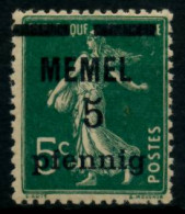 MEMEL 1920 Nr 18c Postfrisch X6B51CE - Memelland 1923