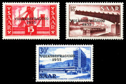 SAARLAND 1955 Nr 362-364 Postfrisch S1B5E6E - Unused Stamps