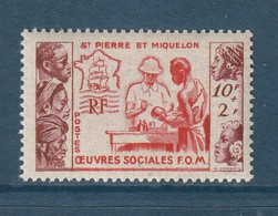 Saint Pierre Et Miquelon - YT N° 344 ** - Neuf Sans Charnière - 1950 - Nuevos